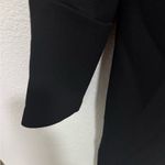 Maje  Glycine Black Long Sleeve Crepe Mini Dress with Velvet Trim Size M Medium Photo 7