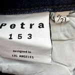 Petra 153 Denver Bells Flared Jeans Distressed Mid Dark Wash Cotton Blue 27 NWT Photo 4