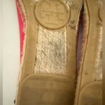 Tory Burch Ballet Espadrilles in Lipstick Pink and Navy Blue Flats Size 6 Photo 5