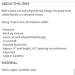 Carlos Santana NWT Black Suede Libbie Peep Toe Booties New in Box Photo 6