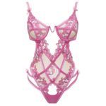 For Love & Lemons 💕💕 Grace Bodysuit ~ Mauve Lace Medium XS NWT Photo 7