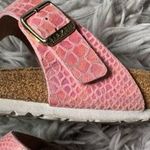 Birkenstock  Gizeh Birko-Flor metallic pink sandal women’s shoe size 37 US 6 6.5 Photo 4