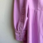 J.Crew Long Sleeve Dress Button Detail 365 Crepe Sundrenched Peony Lilac Size 6 Photo 6