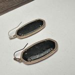 Kendra Scott  Elle Rose Gold Black Granite Dangle Drop Pierced Earrings Photo 5