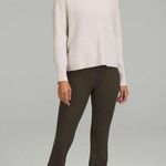 Lululemon Merino Wool-Blend Ribbed Turtleneck Sweater Heathered Natural Ivory Photo 1