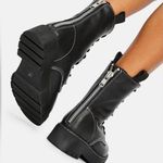 Steve Madden NEW Kanyon Black Platform Combat Boots Photo 0