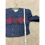 L.Fox Dallas Texas Women's Cropped Western‎ Shirt Jean Jacket Top Sz 8 VTG. Blue Photo 1