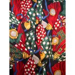 Vintage Satin Nightgown Pajama Shirt Luxury Print Cypress L/XL Black Size L Photo 3