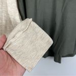 Treasure & Bond Knit Henley Long Sleeve Thermal Oatmeal Green Size Medium NWT Photo 4