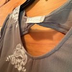 Altar'd State  Green Cream Bishop Sleeve Sundress Photo 9