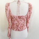 Free People Hilary Printed Long-Sleeve Top Size M NEW Photo 3