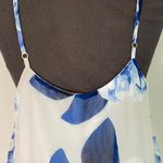 Show me your Mumu sz S Spaghetti strap tent flare floral dress NWT Blue Photo 5