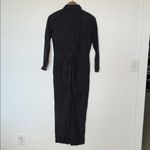 Madewell Zip-Pocket Coverall Jumpsuit Black Coal 100% Cotton Size XS Photo 2