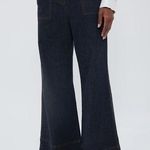 Tuckernuck x India Hicks Wide Leg Jeans Size 4 NWT High Rise Dark Wash $198 Blue Photo 0