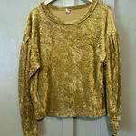 We The Free  Green Velvet Balloon Sleeve Top sz S Photo 1