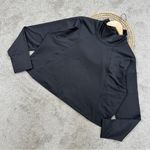 Athleta Women’s Whistler Mock Neck Top Sweatshirt Longsleeve Travel in Black XL Photo 2