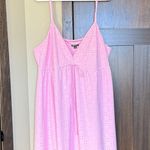 Wild Fable Women's Sleeveless Triangle Cup Mini Eyelet Dress Pink Size 2X NWT Photo 0