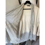 Xiaoyan Lin Silk Open Front Cardigan Double Layer Lightweight Tan Size M Photo 6