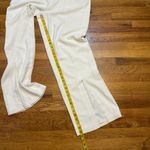 Dress the Population  Women’s XXL White Textured Slit Trousers Pants Chic Classic Photo 4