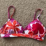 Seafolly  Australia Sun Dancer Spicy Orange 8 US Flower Bralette Bikini Swim Top Photo 0