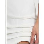 IRO Aurora white one sleeve ribbed bodycon mini dress size xxs Photo 4