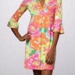 Lilly Pulitzer  Silk Blend Floral Dress Size XS Photo 0