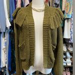 Madewell Ruffle Cardigan Sweater Size Small Photo 3