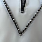 Koral  Activewear bead embellished quarter zip ivory scuba sweater size XS Photo 5