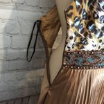 Camille La Vie  Animal Print Beaded Evening Gown 8 Photo 13