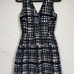 Madewell  Blue Plaid Sleeveless Fit & Flare Mini Dress Womens 2 Preppy Academia Photo 0