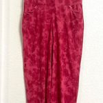 Chico's Weekends Womens Pants Sweatpants Pink Tie Dye Embroidered Size Medium Photo 0