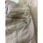 White House | Black Market  Skinny Leg Rhinestone Ankle Lace up Jeans Pants Photo 4