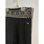 Victoria's Secret Pink Yoga Pants Black Embellished Waist Bootcut Size M Y2K Size M Photo 4