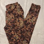 LuLaRoe Patterned Leggings with Black and Brown Design Photo 0