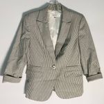 Nine West Suit Separates Pinstripe Blazer Cape Town Black and White SZ 2 Photo 0