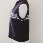 Woolrich  heather brown fair isle  vest size small Photo 3