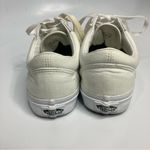 Vans all white old skool sneakers size 7.5 Photo 4