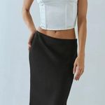 Urban Outfitters  White Satin Corset Top Photo 1