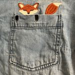 Torrid  Medium Wash Denim Fox Button Front Classic Fit Taylor Shirt - size 1 Photo 2