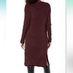 Vince Camuto NWT Women's Drop Shoulder Sweater long sleeve Midi Dress port Red Large Photo 1
