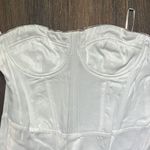 ZARA white corset rhinestone dress Photo 2