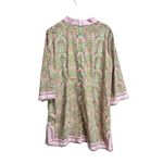 NICBLU Women's Capri Short Tunic Dress Delicate Ferns Cotton Spandex pink XL Photo 7