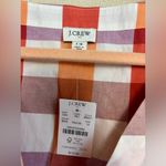 J.Crew NWT Coral Lilac Gingham Checkered Tiered V-Neck Pocketed Dress 14 Photo 7