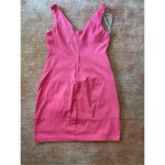 B. Smart  Dress Coral V Neck Sleeveless Zip Stretch Size 16 Photo 3