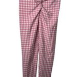Dalu Fitness Pink Gingham Checkered Leggings Size M Photo 1