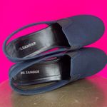 Jil Sander  Navy Blue Canvas Slingback Platform Closed Toe Sandal Sz 39 Photo 7