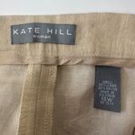 Kate Hill NWT Linen Blend Pants Indian Summer Beige Cropped Trousers Womens 18W Photo 3