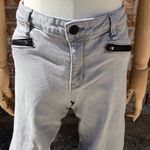 Anthropologie Sanctuary () sporty light grey jeans w/ accents / 31 / EUC Photo 4