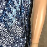 MELISSA MASSE Blue Geometric Print Knit Jumpsuit NEW Size 1X Photo 6