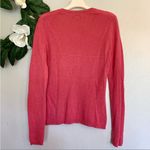Adrienne Vittadini 100% Cashmere Pink V-Neck Sweater M Photo 6